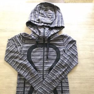 Lululemon Stride Jacket - Black Stripes Galore